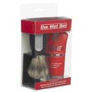Kent 'The Wet Set' Shave Brush & stand and Skin Conditioning Shave Cream - small image