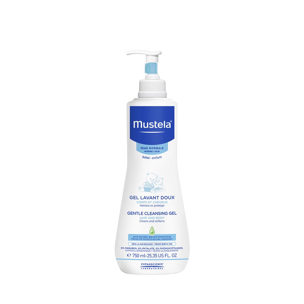 Gel lavant doux corps et cheveux mustela - nettoie et protège